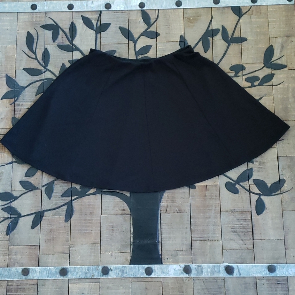 Heart & Hips Black mini Skirt, stretchy EUC Large